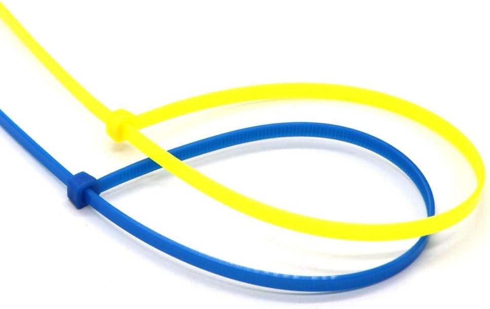 4 Inch Yellow Zip Ties (1000 Pieces), 18lb Strength, Nylon Cable Wire Ties