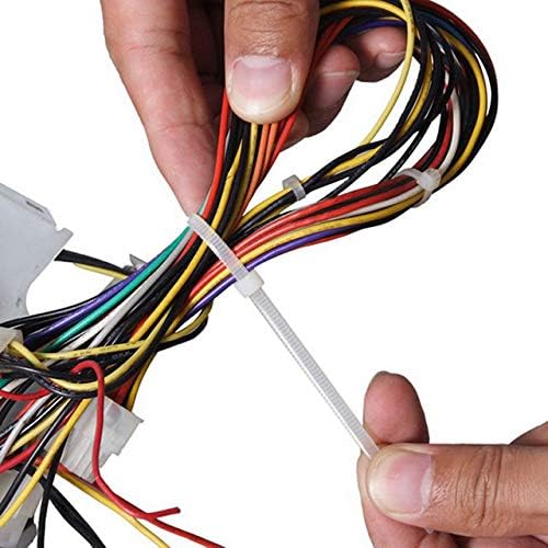 SYD 4 Inch length, 18lb Small size Self Locking Nylon Cable Zip Ties -1000 Piece (Black)