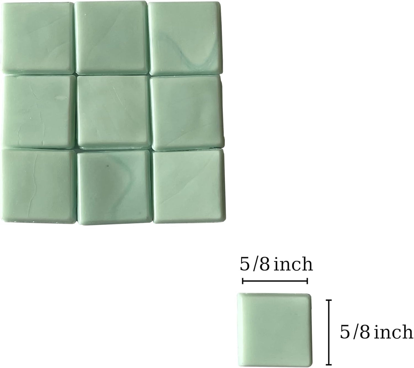 SMEIINIK 1.1lb Bulk Single Iridescent Color Mosaic Tiles for Crafts, Glass Mosaic Pieces for Mosaic Puzzles, Stained Glass Tiles for Mosaic DIY, Mosaic Making Supplies(AJ61-32)